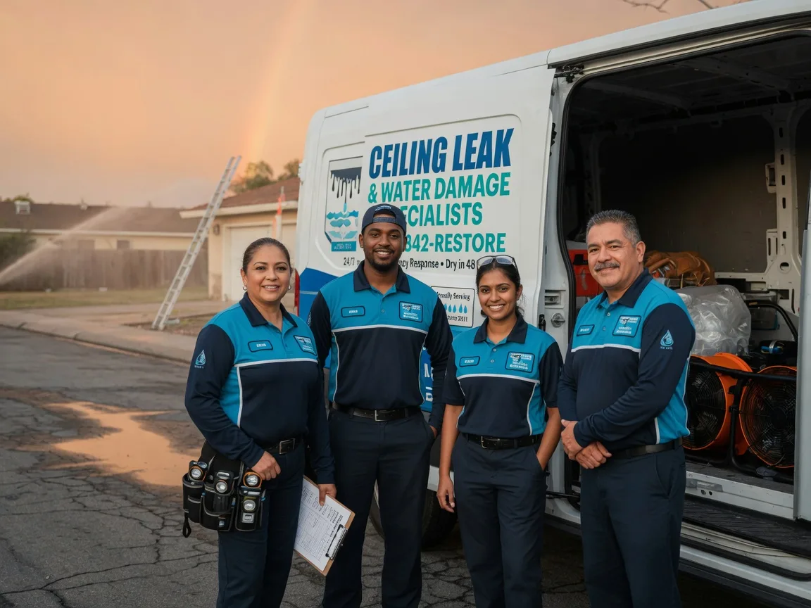 Ceiling Leak Cleanup company in Landers, CA